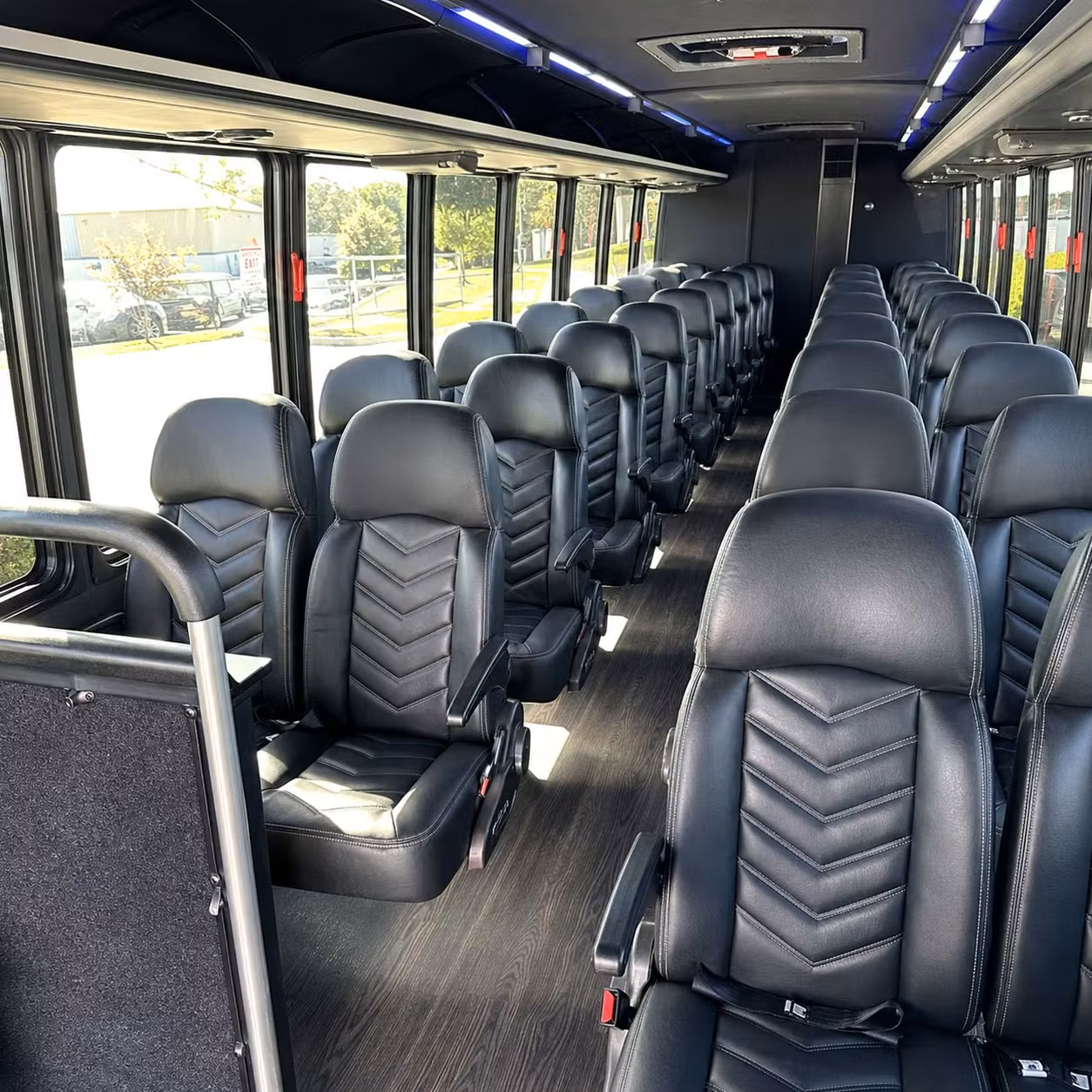 28 passenger minibus interior