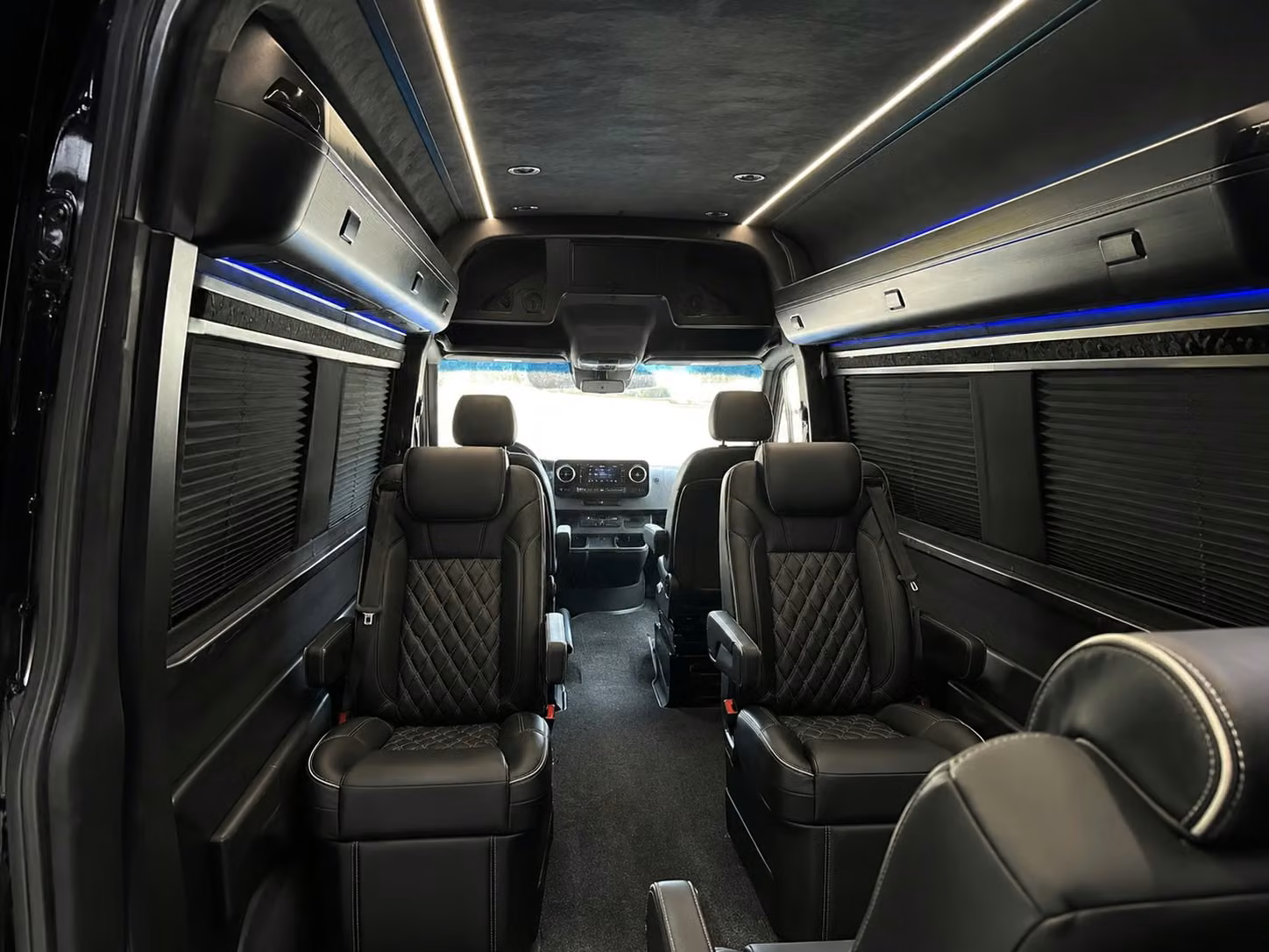 sprinter van with driver inside